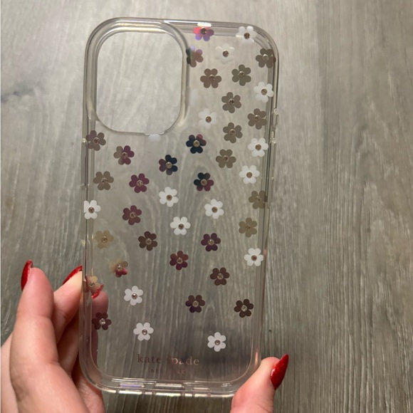 kate spade Other - Kate Spade Clear iPhone 16 Case with Flowers